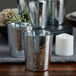 Flash Sale 🛒 12 Packs: 6 ct. (72 total) 2.5" Silver Mercury Glass Votive Holders by Ashland® Élégance™ ⌛ -Michaels Store MP197809 20