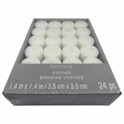 Buy 🤩 12 Packs: 24 ct. (288 total) White Votives Value Pack by Ashland® Basic Elements™ 👍 -Michaels Store MP317957 5