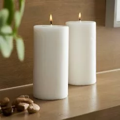 Buy ✨ 12 Packs: 2 ct. (24 total) White Pillar Candle Pair by Ashland® ⭐ -Michaels Store MP317969 20
