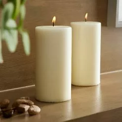 Brand new ❤️ 12 Packs: 2 ct. (24 total) Ivory Pillar Candle Pair by Ashland® 😍 -Michaels Store MP317970 20