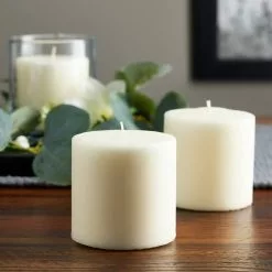 Budget 🌟 12 Packs: 2 ct. (36 total) Basic Elements™ Ivory Pillar Candles by Ashland® 👏 -Michaels Store MP318239 20