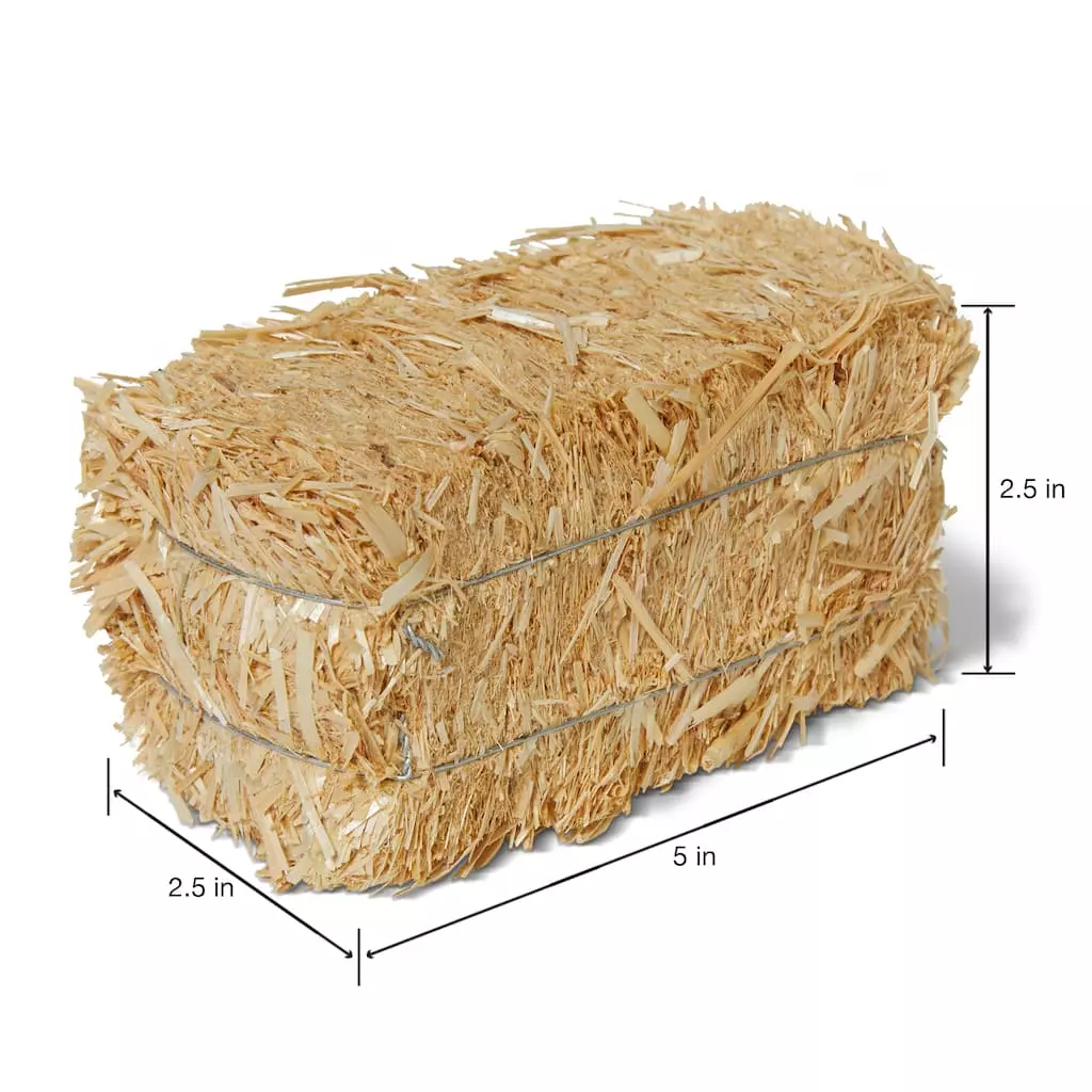 Buy 😍 12 Pack: 5" Decorative Straw Bale by Ashland® ❤️ 6 Buy 😍 12 Pack: 5" Decorative Straw Bale by Ashland® ❤️ - Image 4