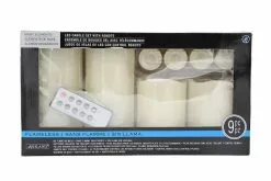 Best Sale ⌛ 12 Packs: 9 ct. (108 total) Basic Elements™ Ivory LED Candle Set with Remote by Ashland® ⌛
