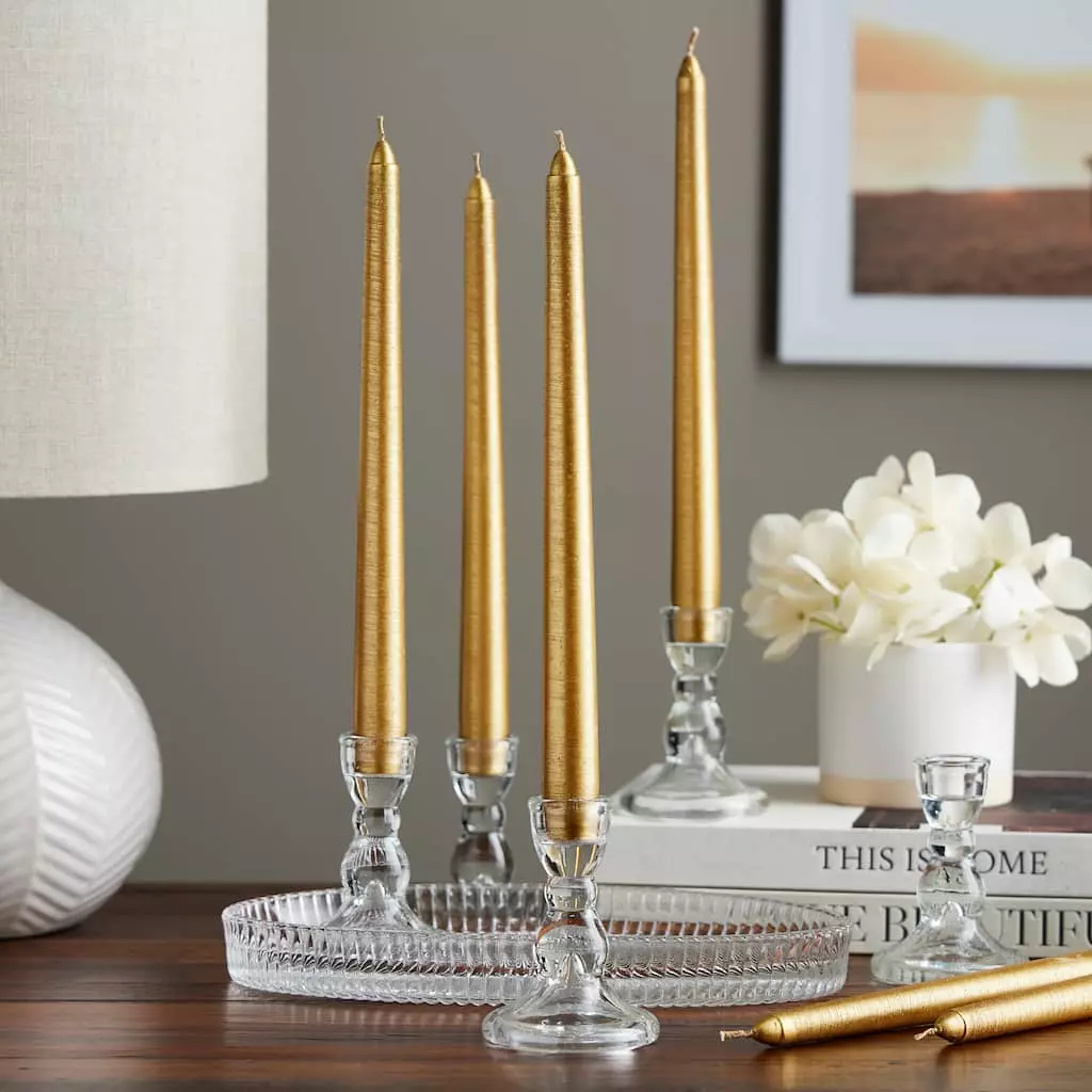 Flash Sale 🔥 12 Packs: 15 ct. (180 total) Basic Elements™ 10" Gold Taper Candles by Ashland® ⌛ 4 Flash Sale 🔥 12 Packs: 15 ct. (180 total) Basic Elements™ 10" Gold Taper Candles by Ashland® ⌛ - Image 2