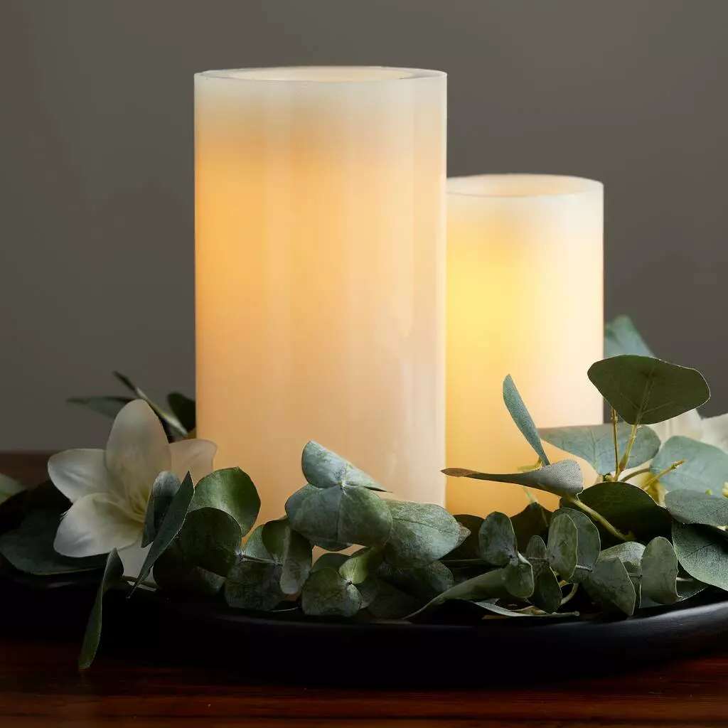 Hot Sale 👍 8 Pack: 4" x 8" Cream Real Wax Flameless LED Candle by Ashland® ✨ 4 Hot Sale 👍 8 Pack: 4" x 8" Cream Real Wax Flameless LED Candle by Ashland® ✨ - Image 2