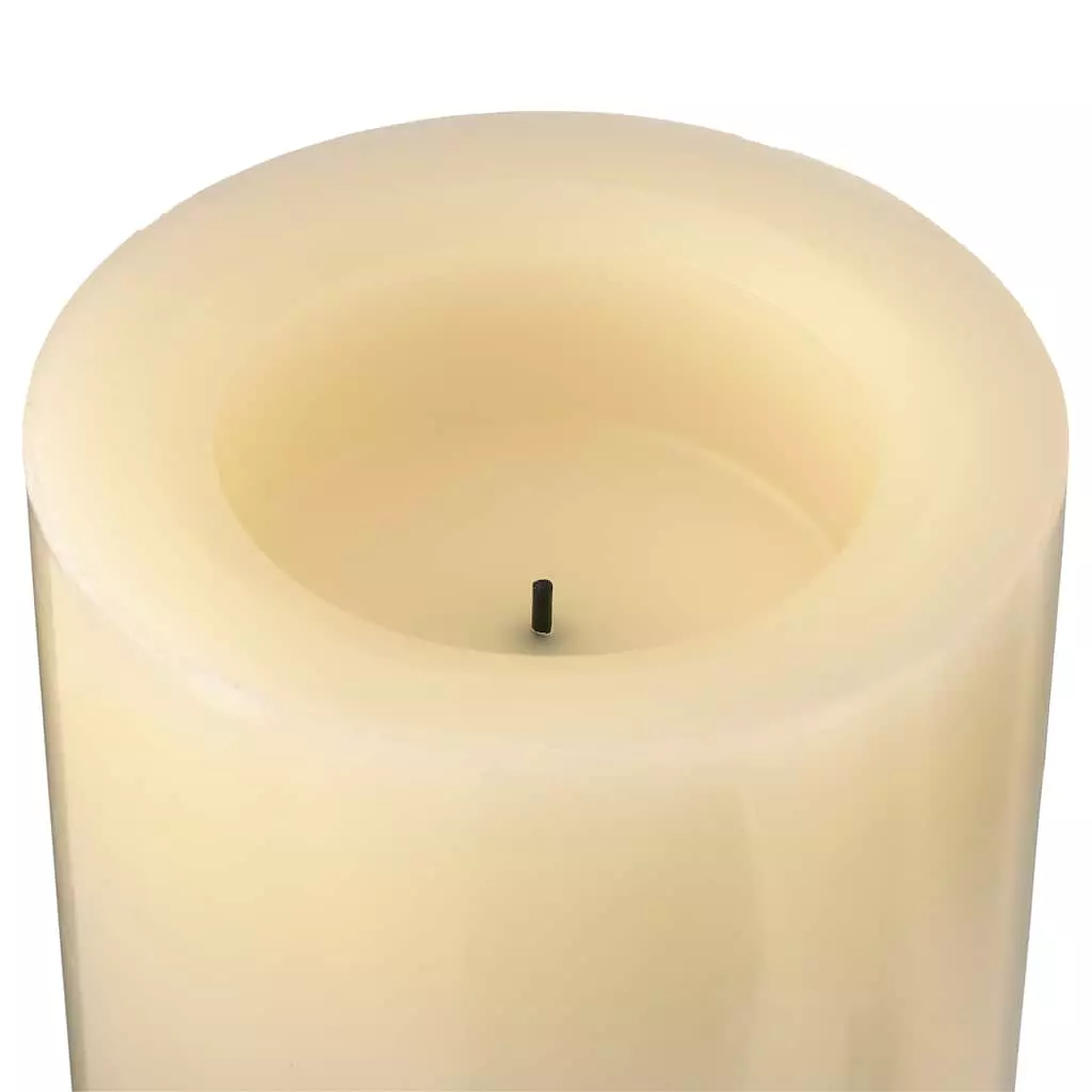 Hot Sale 👍 8 Pack: 4" x 8" Cream Real Wax Flameless LED Candle by Ashland® ✨ 6 Hot Sale 👍 8 Pack: 4" x 8" Cream Real Wax Flameless LED Candle by Ashland® ✨ - Image 4