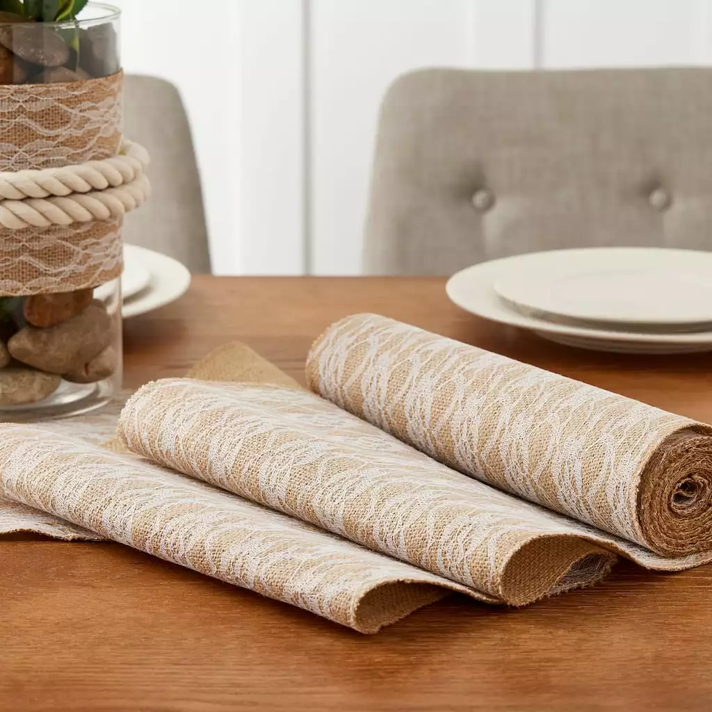 Discount 🎁 12 Pack: Burlap with Lace Wrap by Ashland® 🔥 4 Discount 🎁 12 Pack: Burlap with Lace Wrap by Ashland® 🔥 - Image 2