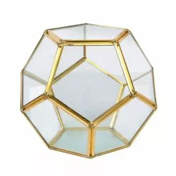 Buy ✨ 12 Pack: 5.5" Gold Octagon Glass Terrarium By Ashland™ ⌛