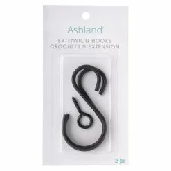 Hot Sale 😉 24 Packs: 2 ct. (48 total) Black Extension S Hook by Ashland® ✨ -Michaels Store MP556536 30