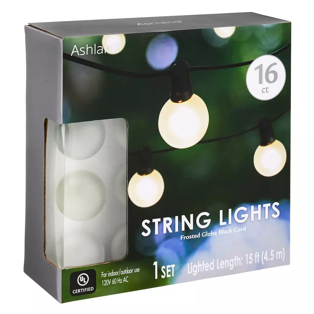 Top 10 👍 8 Pack: 16ct. Frosted Globe String Lights by Ashland™ 🛒 3 Top 10 👍 8 Pack: 16ct. Frosted Globe String Lights by Ashland™ 🛒
