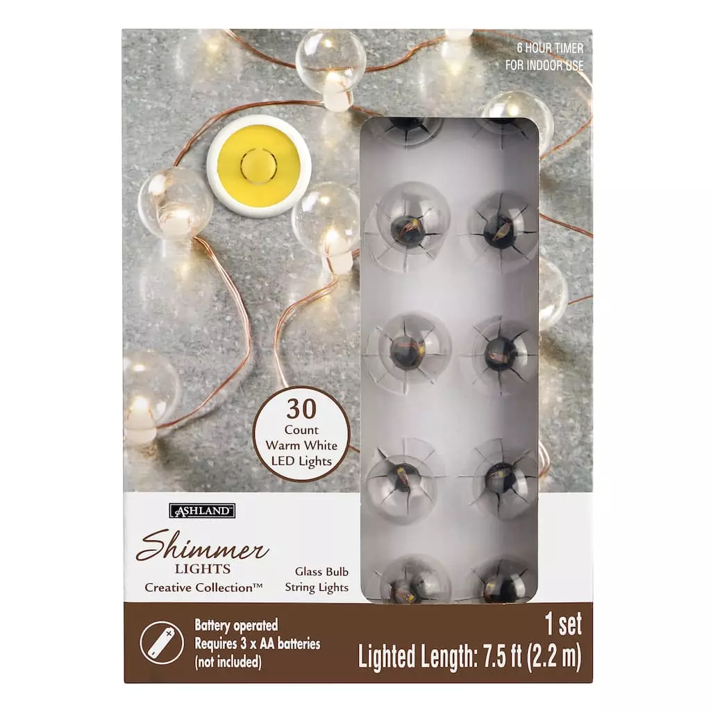 Promo ✔️ 8 Pack: 30ct. White LED String Lights by Ashland™ 🥰 5 Promo ✔️ 8 Pack: 30ct. White LED String Lights by Ashland™ 🥰 - Image 3