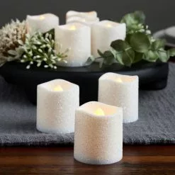 Top 10 ✔️ 8 Packs: 12 ct. (96 total) White Glitter LED Votive Candles by Ashland® ⭐ -Michaels Store MP562378 20