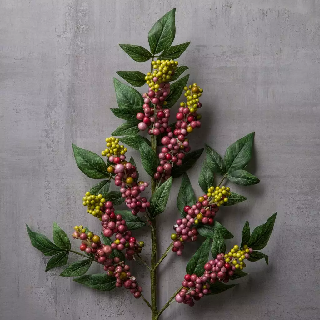 Wholesale 🌟 12 Pack: Burgundy Berry Stem with Leaves by Ashland® 😍 7 Wholesale 🌟 12 Pack: Burgundy Berry Stem with Leaves by Ashland® 😍 - Image 5