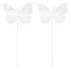Best Pirce 🎉 8 Packs: 5ct. (40 total) 8.6" White Feather Butterflies by Ashland® ✔️ -Michaels Store MP627155 1