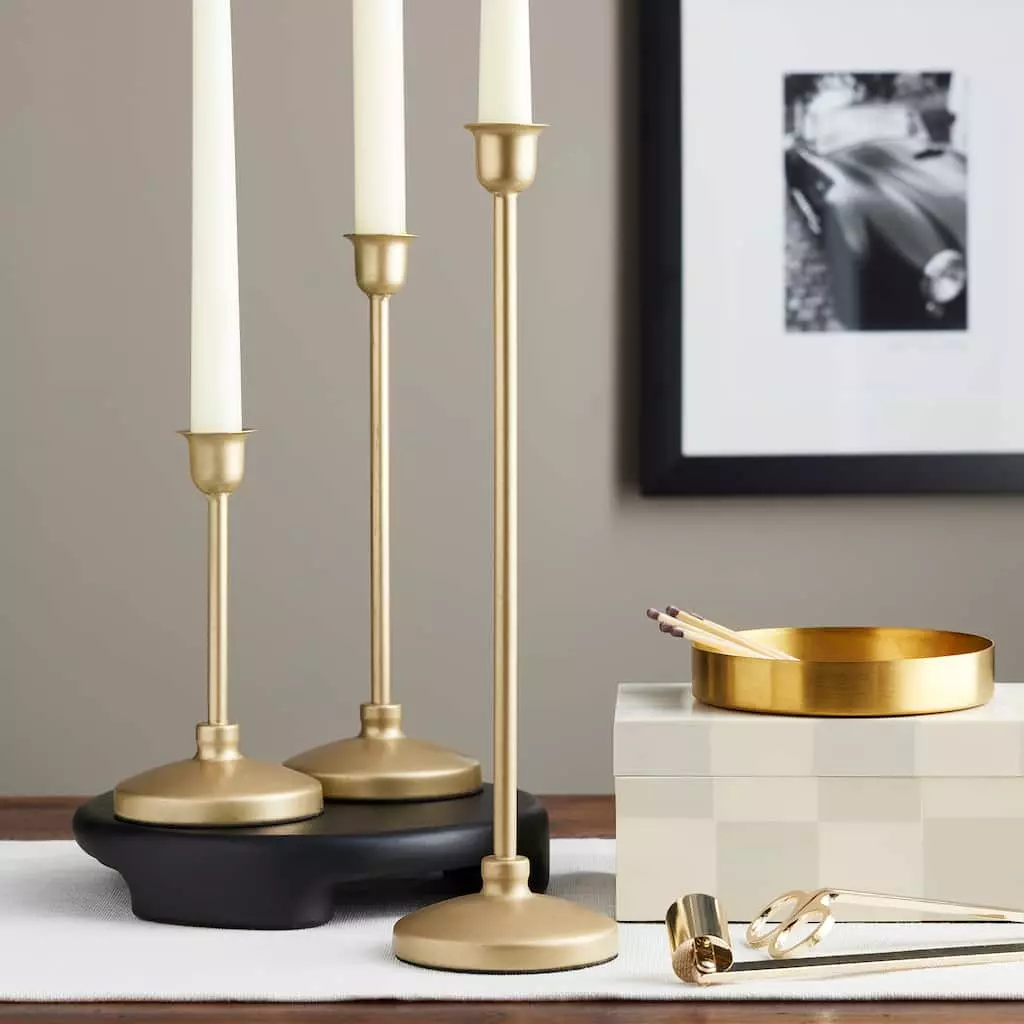 Promo 👍 6 Pack: 12.6" Gold Metal Candle Holder by Ashland® 🥰 4 Promo 👍 6 Pack: 12.6" Gold Metal Candle Holder by Ashland® 🥰 - Image 2