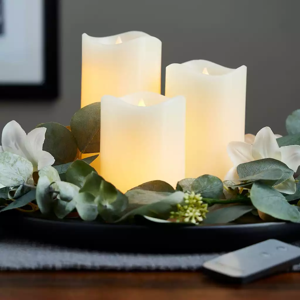 Promo 👏 6 Pack: LED Flame Pillar Candle Set by Ashland® ⭐ 4 Promo 👏 6 Pack: LED Flame Pillar Candle Set by Ashland® ⭐ - Image 2