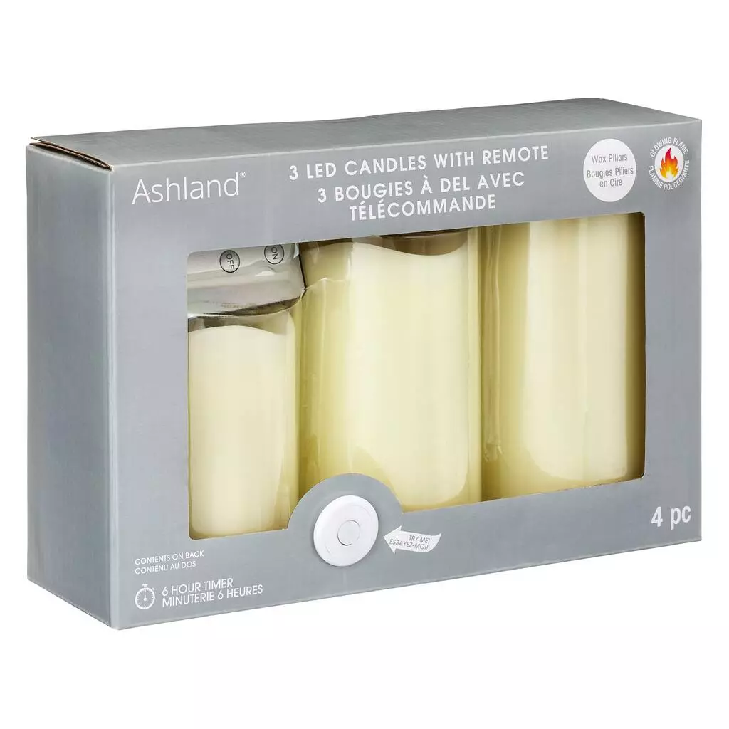 Promo 👏 6 Pack: LED Flame Pillar Candle Set by Ashland® ⭐ 5 Promo 👏 6 Pack: LED Flame Pillar Candle Set by Ashland® ⭐ - Image 3