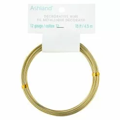 Wholesale 🛒 12 Pack: 12 Gauge Gold Aluminum Decorative Wire by Ashland® 😀 -Michaels Store MP998213 30